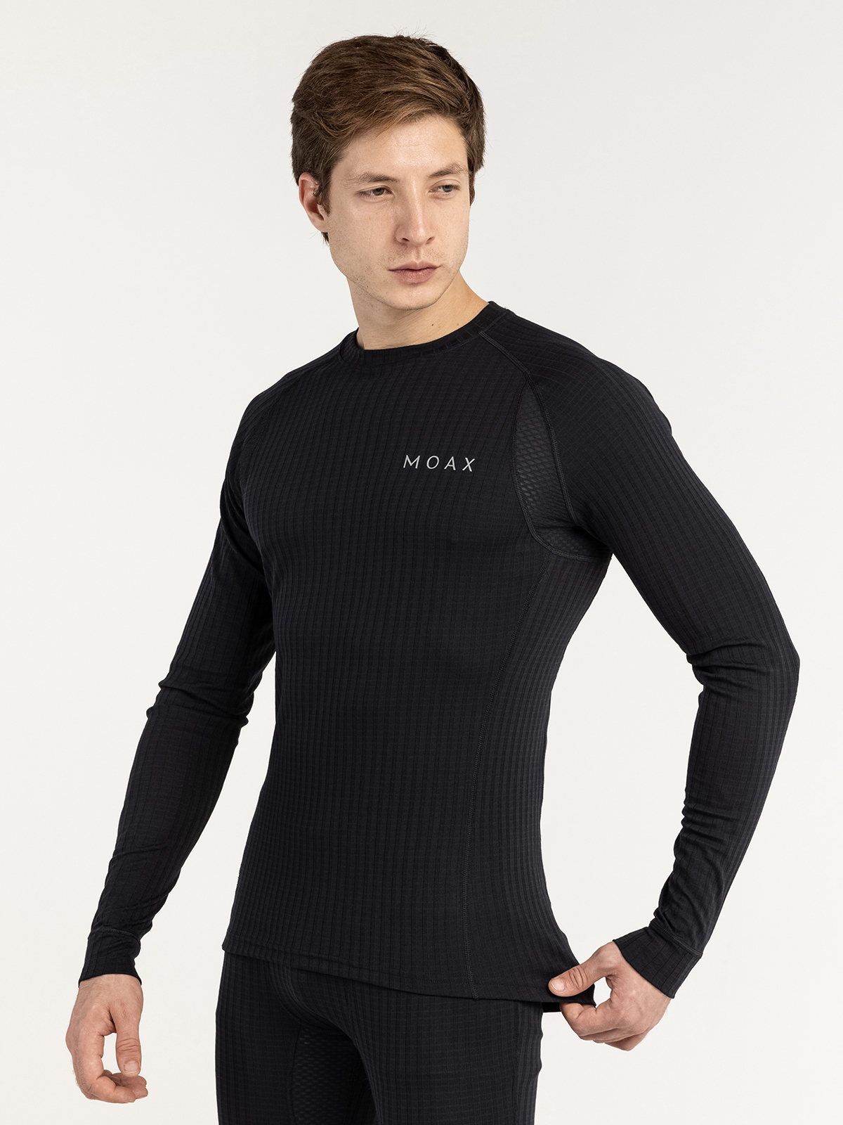 Мужской комплект спортивного термобелья Moax Active Pro черный - 4
