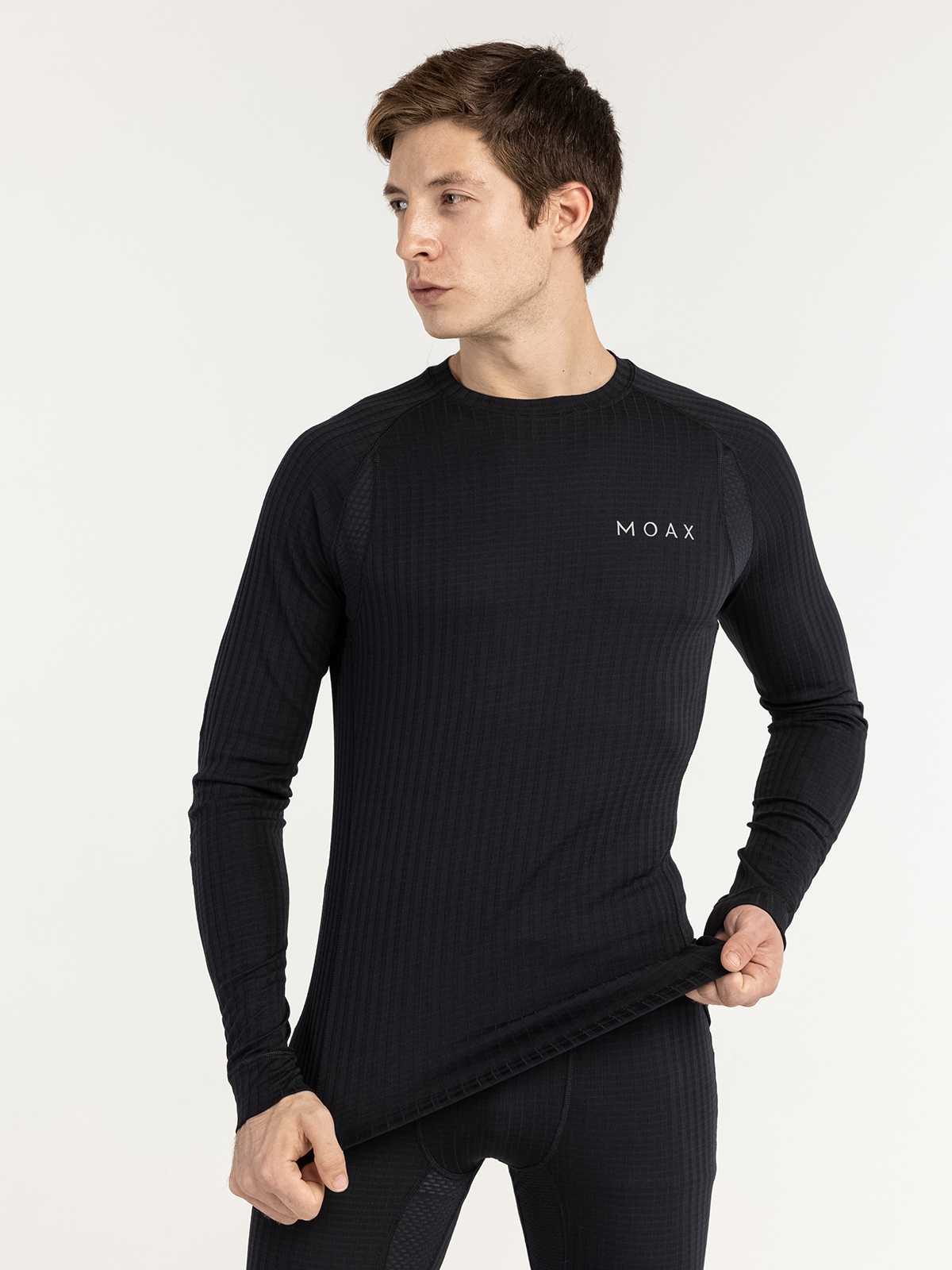 Мужской комплект спортивного термобелья Moax Active Pro черный - 2