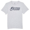 Asics Logo Graphic Tee футболка для бега мужская серая - 1