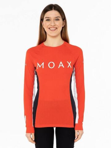 Женская термофутболка с длинным рукавом Moax Race LS ярко-красная