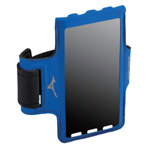 Карман на руку Mizuno Running Phone Arm Band синий (Распродажа)