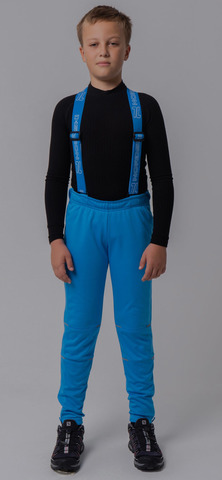 Nordski Jr Premium разминочные лыжные брюки детские синие