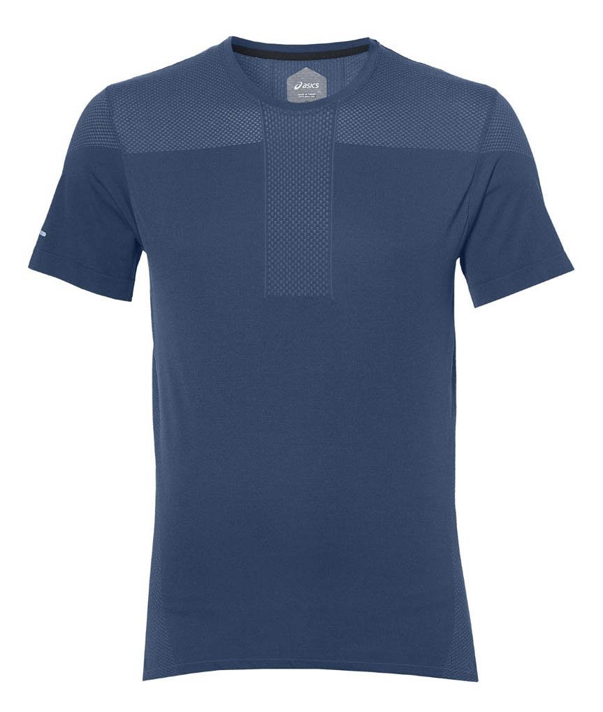 Asics Gel-Cool Seamless Short Sleeve футболка для бега мужская синяя