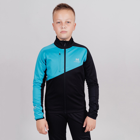 Детский лыжный костюм Nordski Jr Premium black-blue