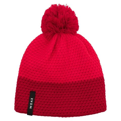 Лыжная шапка с шерстью Moax Star красная