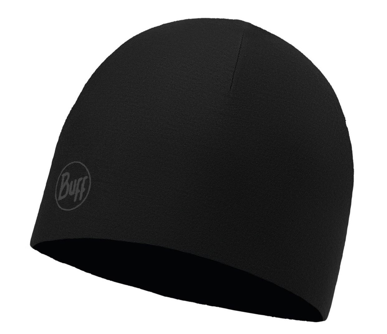 Шапка для бега Buff Microfiber Reversible Hat Solid черная - 2