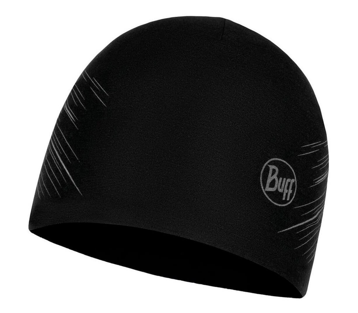 Шапка для бега Buff Microfiber Reversible Hat Solid черная
