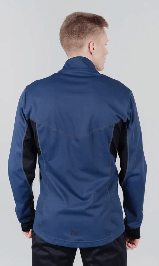Мужская куртка для лыж и бега зимой Nordski Hybrid Pro blue-black - 3