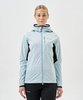 Женская тренировочная куртка с капюшоном Nordski Pro Tour Hood aqua-black - 1