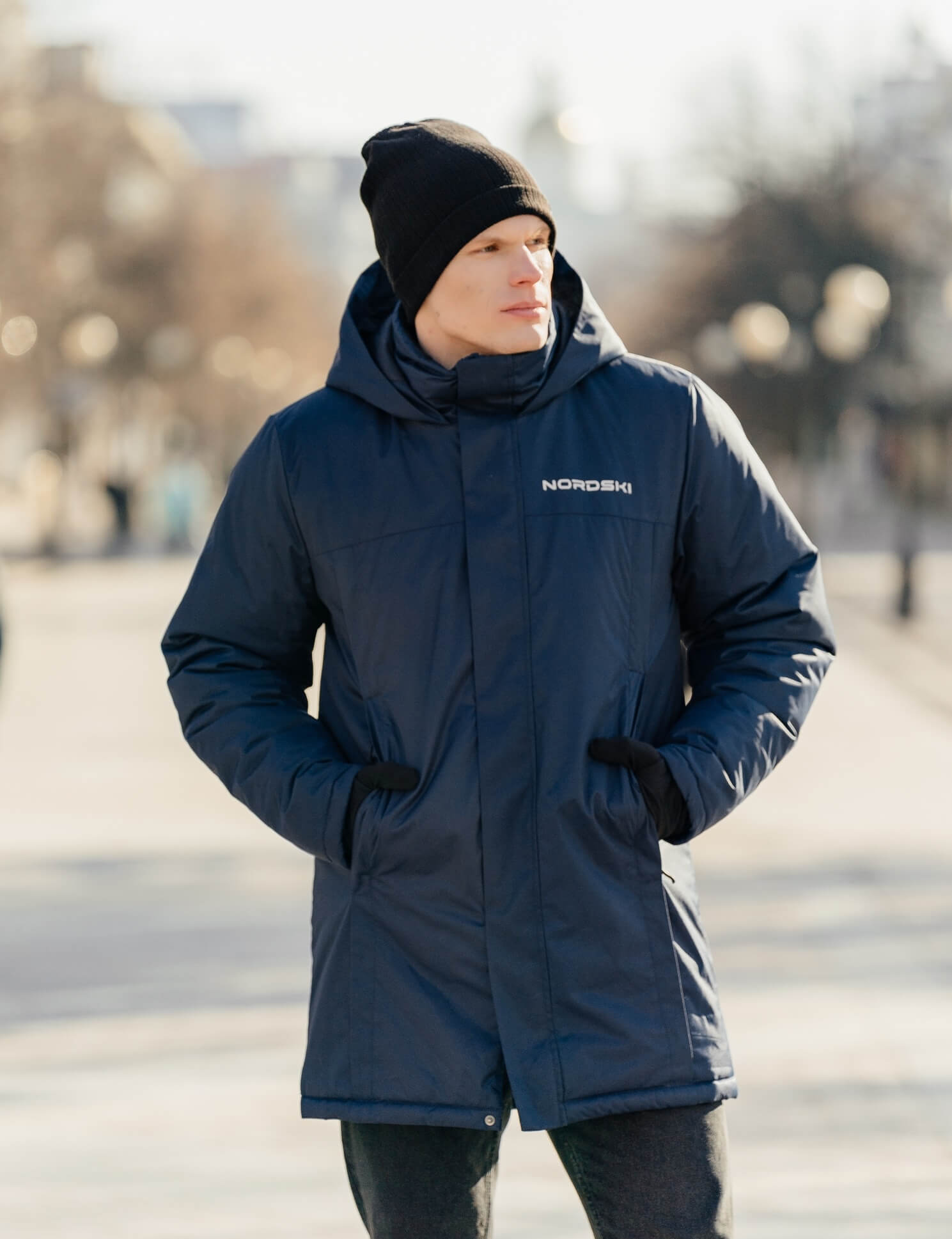 Теплая парка мужская Nordski navy