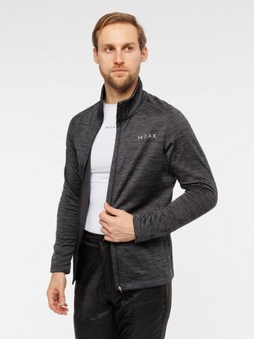 Мужская термокофта на молнии Moax Sport Tech угольная