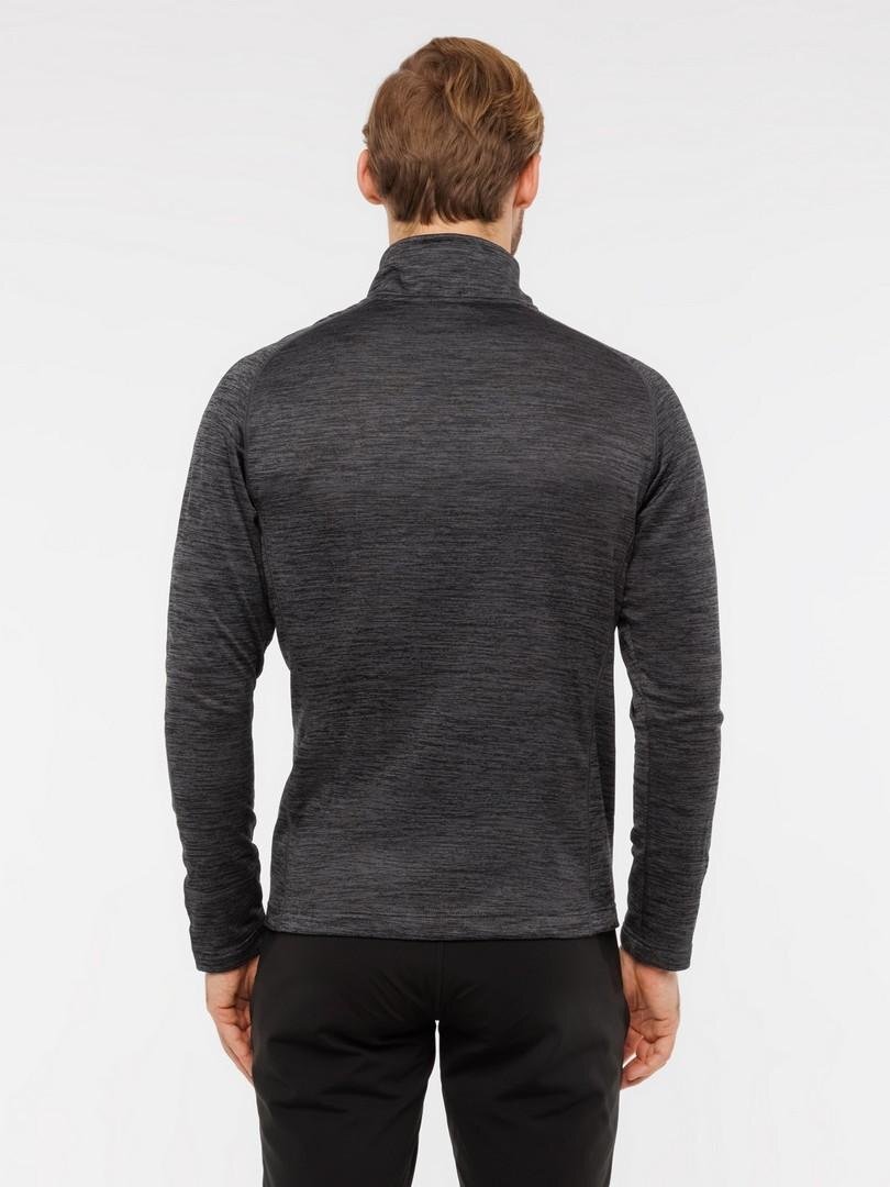 Мужская термокофта на молнии Moax Sport Tech угольная - 3