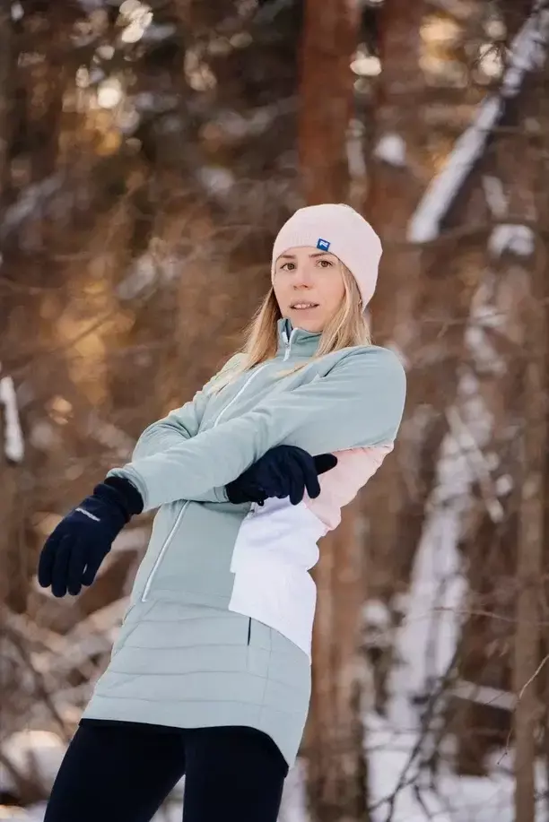 Женская утепленная тренировочная юбка Nordski Hybrid ice mint - 9