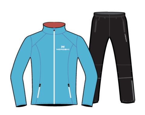 Nordski Premium Run костюм для бега мужской Blue-Black