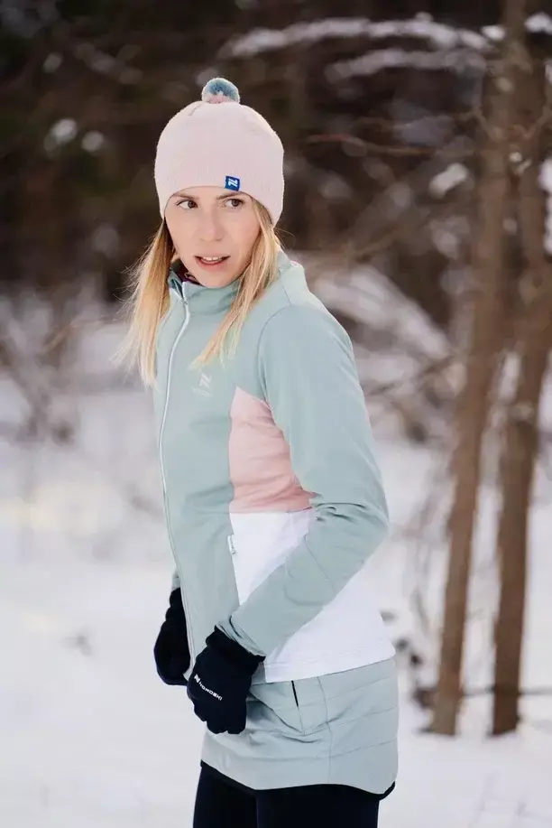 Женская утепленная тренировочная юбка Nordski Hybrid ice mint - 10