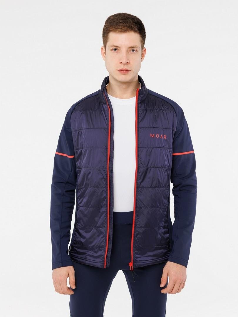 Мужская тренировочная беговая куртка Moax Tauri Stretch Fit чернильно-синяя - 2