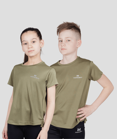 Детская спортивная футболка Nordski Jr Run olive