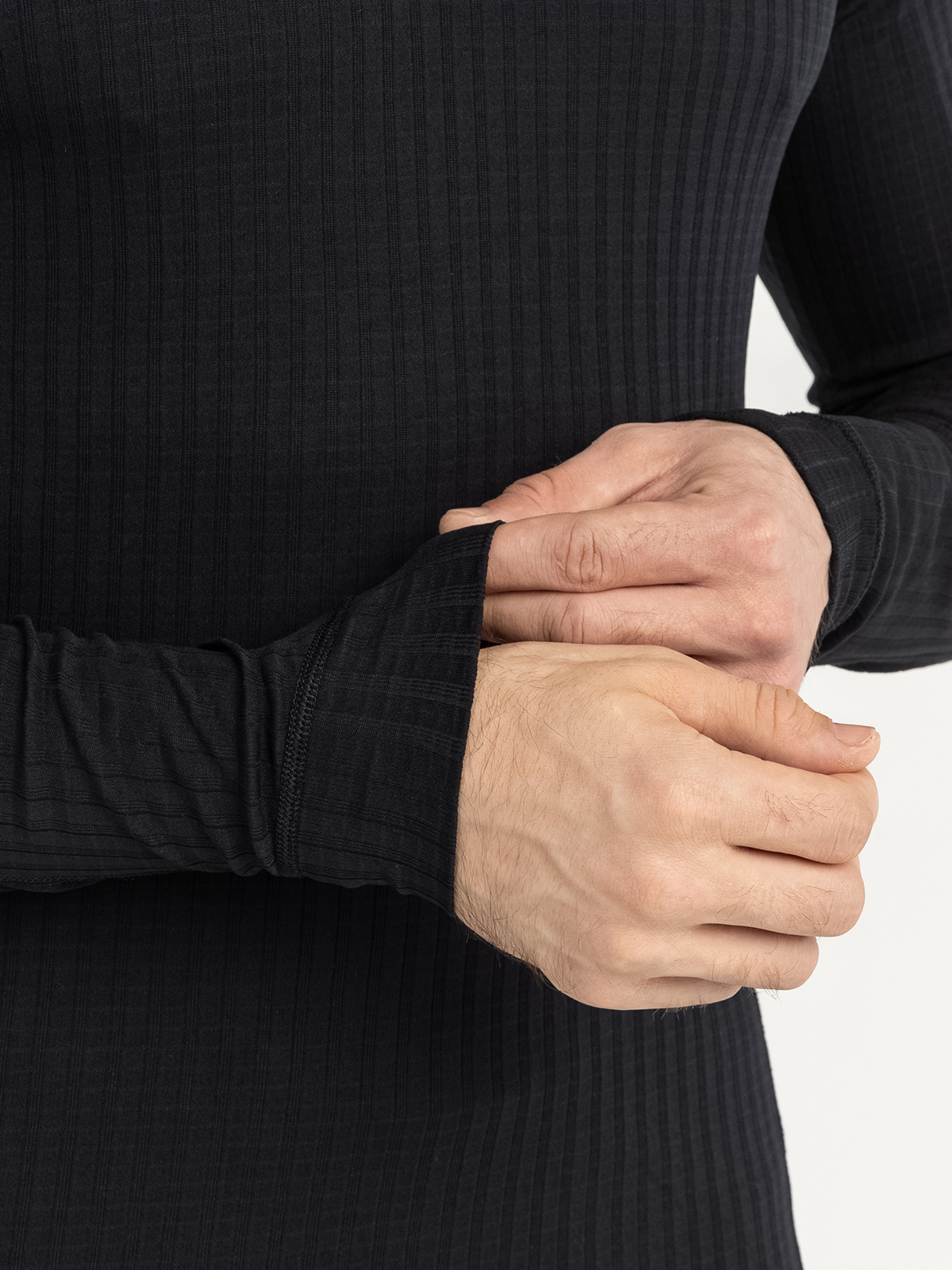 УЦЕНКА-Мужская терморубашка Moax Active Pro LS черная - 7