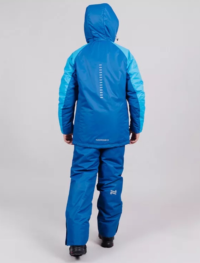 Nordski Jr Premium Sport утепленная лыжная куртка детская blue - 3