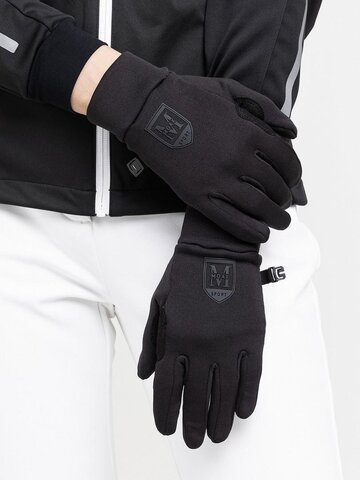 Перчатки для бега Moax Fleece Warm черные