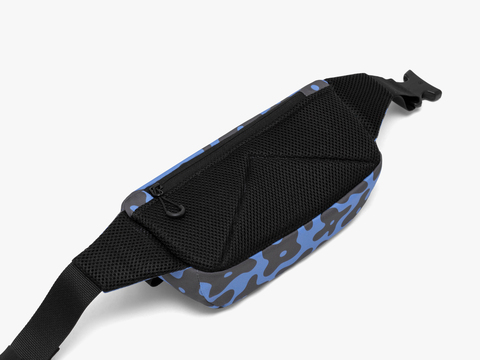 Повседневная сумка на пояс Enklepp Lamel Waist Bag black flowers-blue