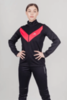 Женский утепленный разминочный костюм Nordski Base black-pink - 2
