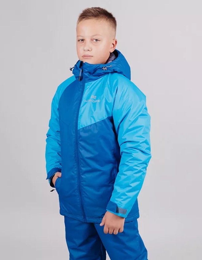 Nordski Jr Premium Sport утепленная лыжная куртка детская blue - 1