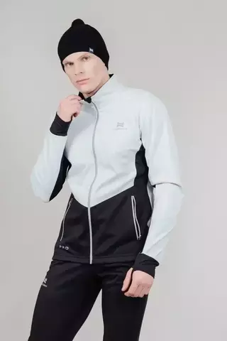 Мужская тренировочная лыжная куртка Nordski Pro pearl blue-black