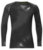 Asics Base Layer Graphic мужская беговая рубашка черная - 1