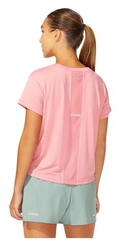 Asics Sakura Ss Crop Top футболка для бега женская розовая