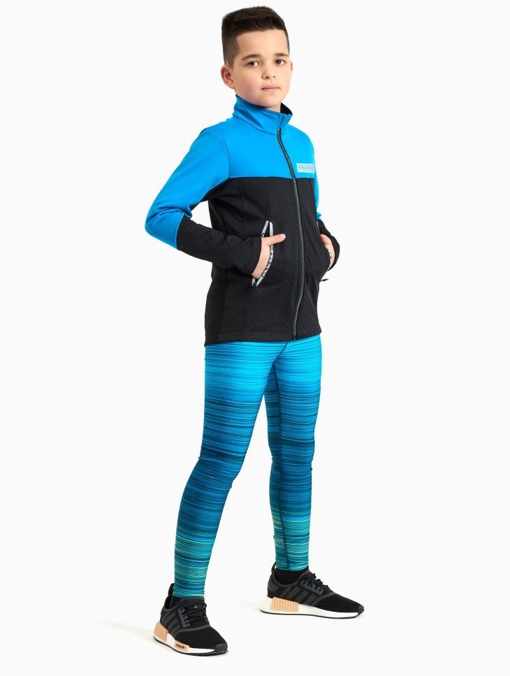 Детская лыжная куртка Arswear Softshell Rase Kids голубая - 11