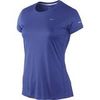 Футболка Nike Miler SS Crew Top (W) /Рубашка беговая синяя - 1
