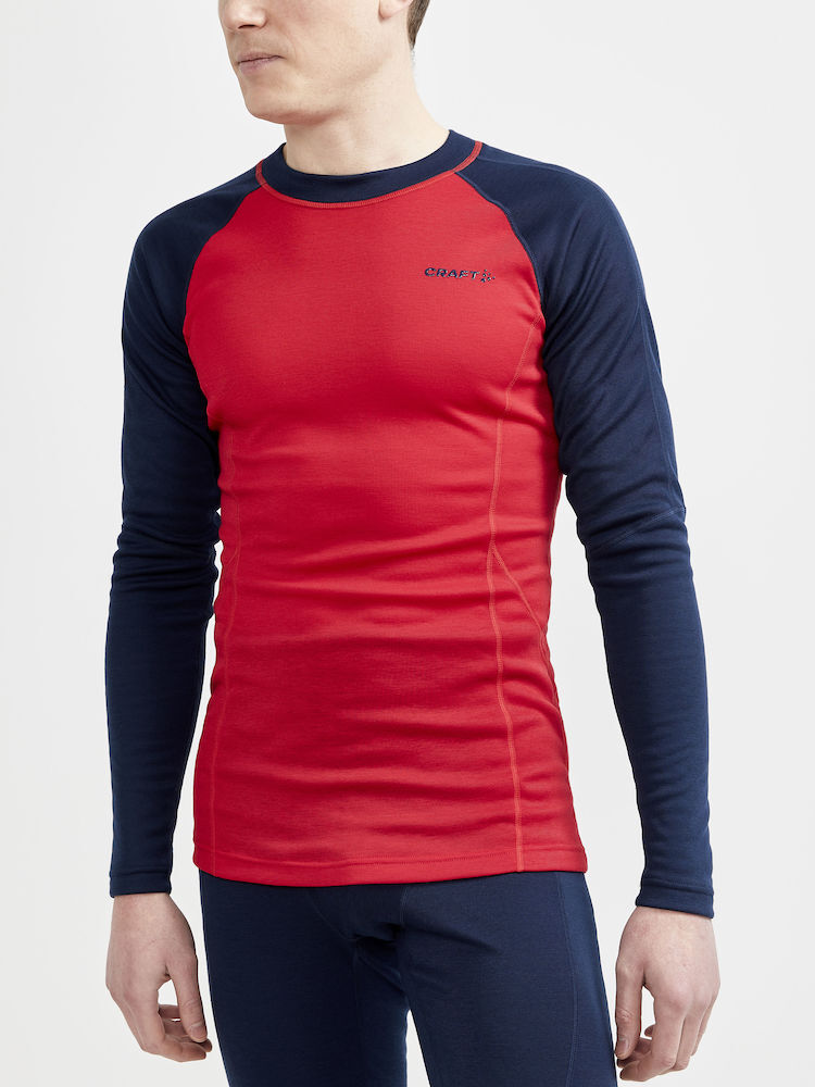 Комплект термобелья мужской Craft Core Warm Baselayer navy-red - 2