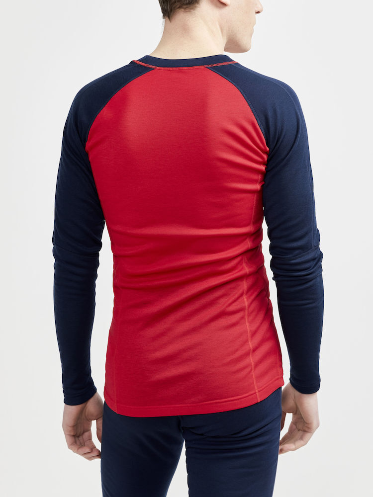Комплект термобелья мужской Craft Core Warm Baselayer navy-red - 3