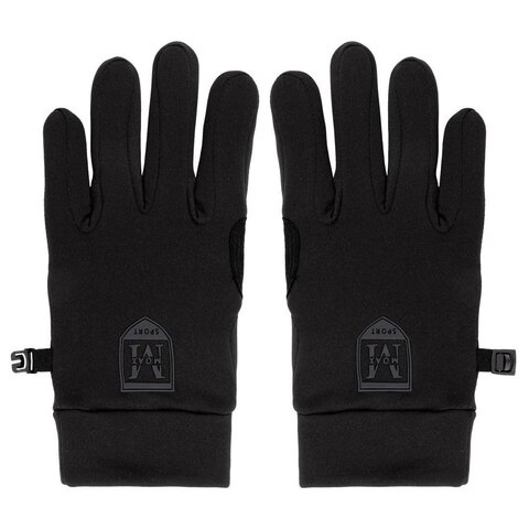 Перчатки для бега Moax Fleece Warm черные