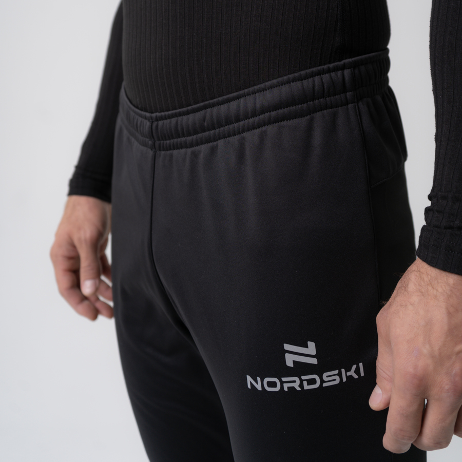 Мужской утепленный лыжный костюм Nordski Base black-red - 10
