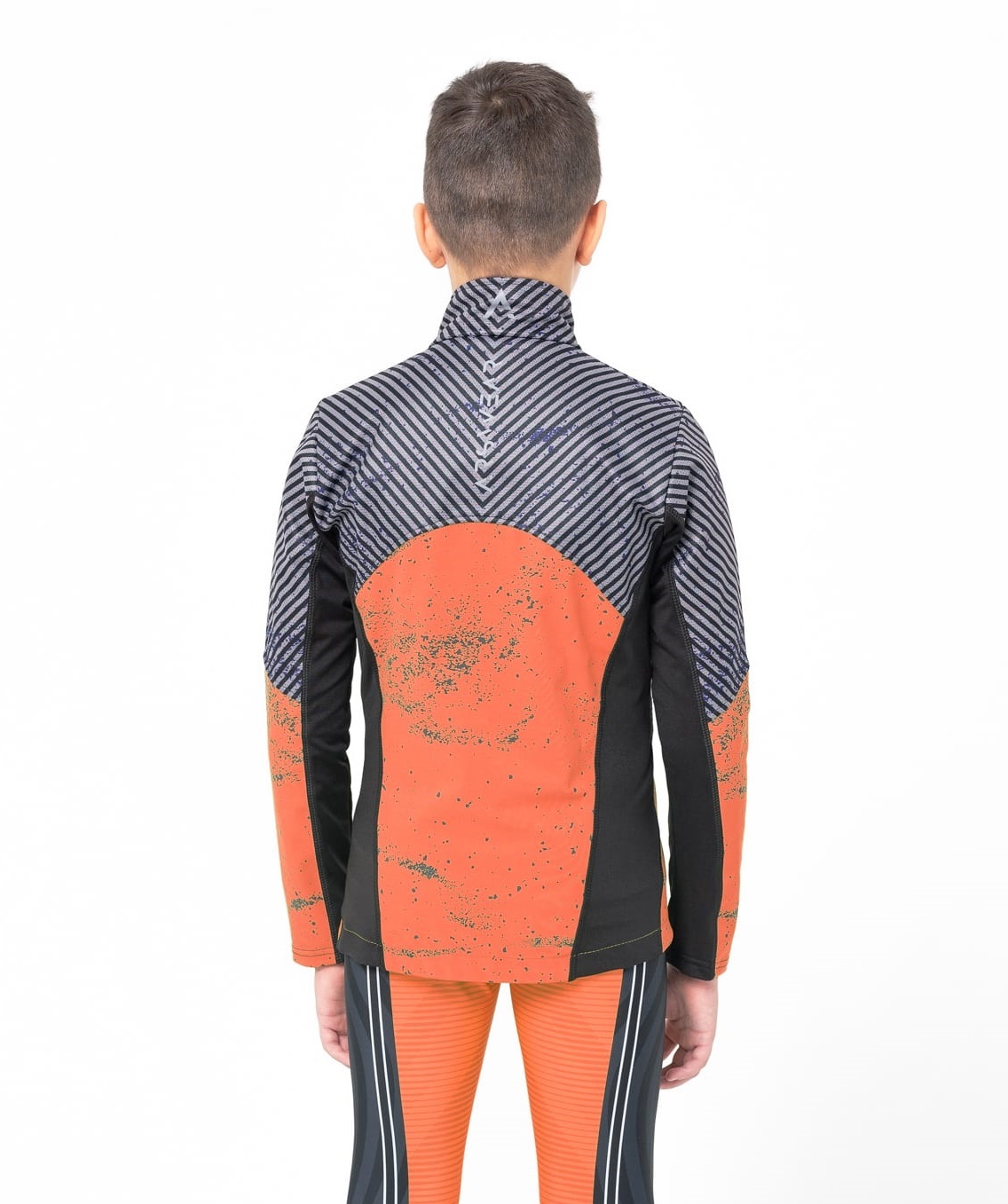 Детская утепленная разминочная куртка Arswear Softshell Active Lite S оранжевая - 2