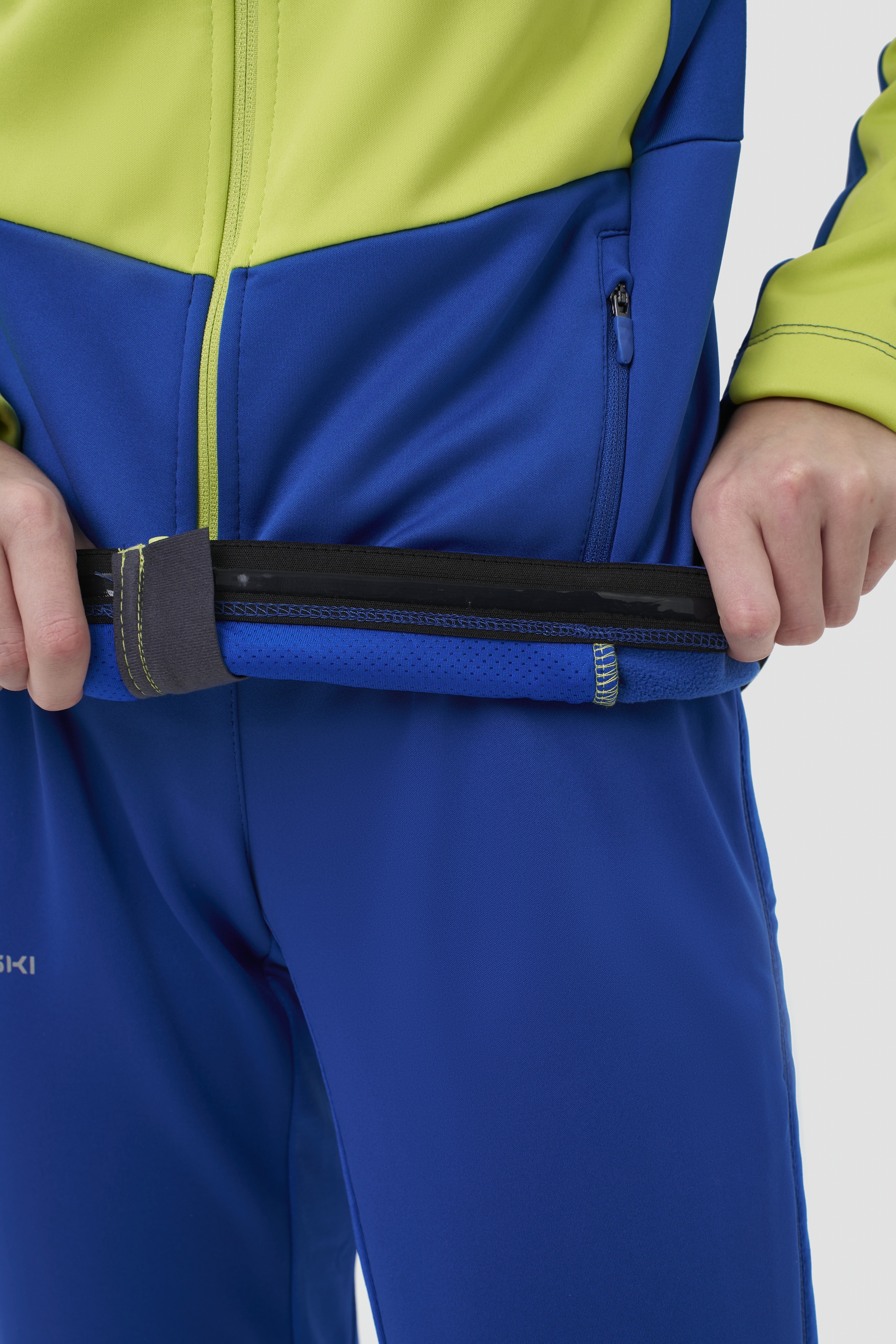 Детский тренировочный лыжный костюм Nordski Jr. Advance true blue-lime - 10