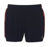 Asics 5.5&quot; Short шорты для бега женские черные-красные - 1