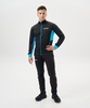 Мужская тренировочная лыжная куртка Nordski Core black-light blue - 11
