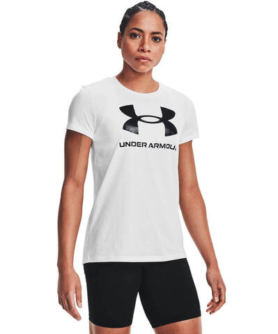 Женская спортивная футболка Under Armour UA Live Sportstyle Graphic SSC белая