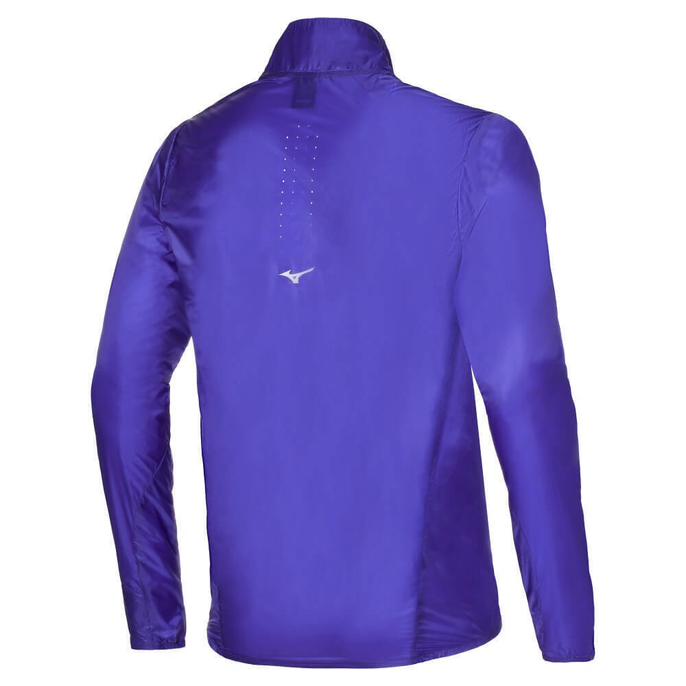 Мужская куртка для бега Mizuno Aero синяя (Распродажа) - 2