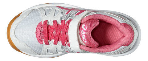 Asics Pre Upcourt PS кроссовки волейбольные детские белые-розовые