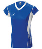 Волейбольная футболка Mizuno Premium CapSleeve синяя - 1