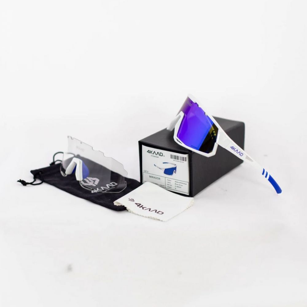 Спортивные гоночные очки 4KAAD Mirador blue-white - 5