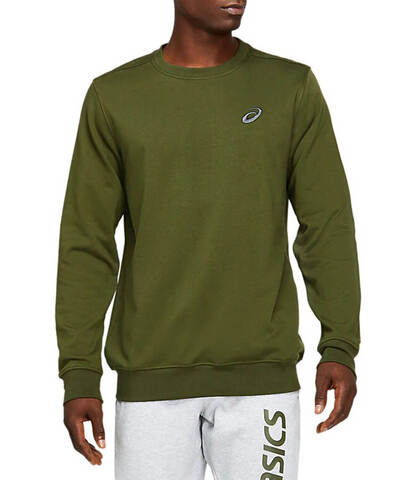 Asics Chest Logo Crew толстовка мужская хаки (Распродажа)