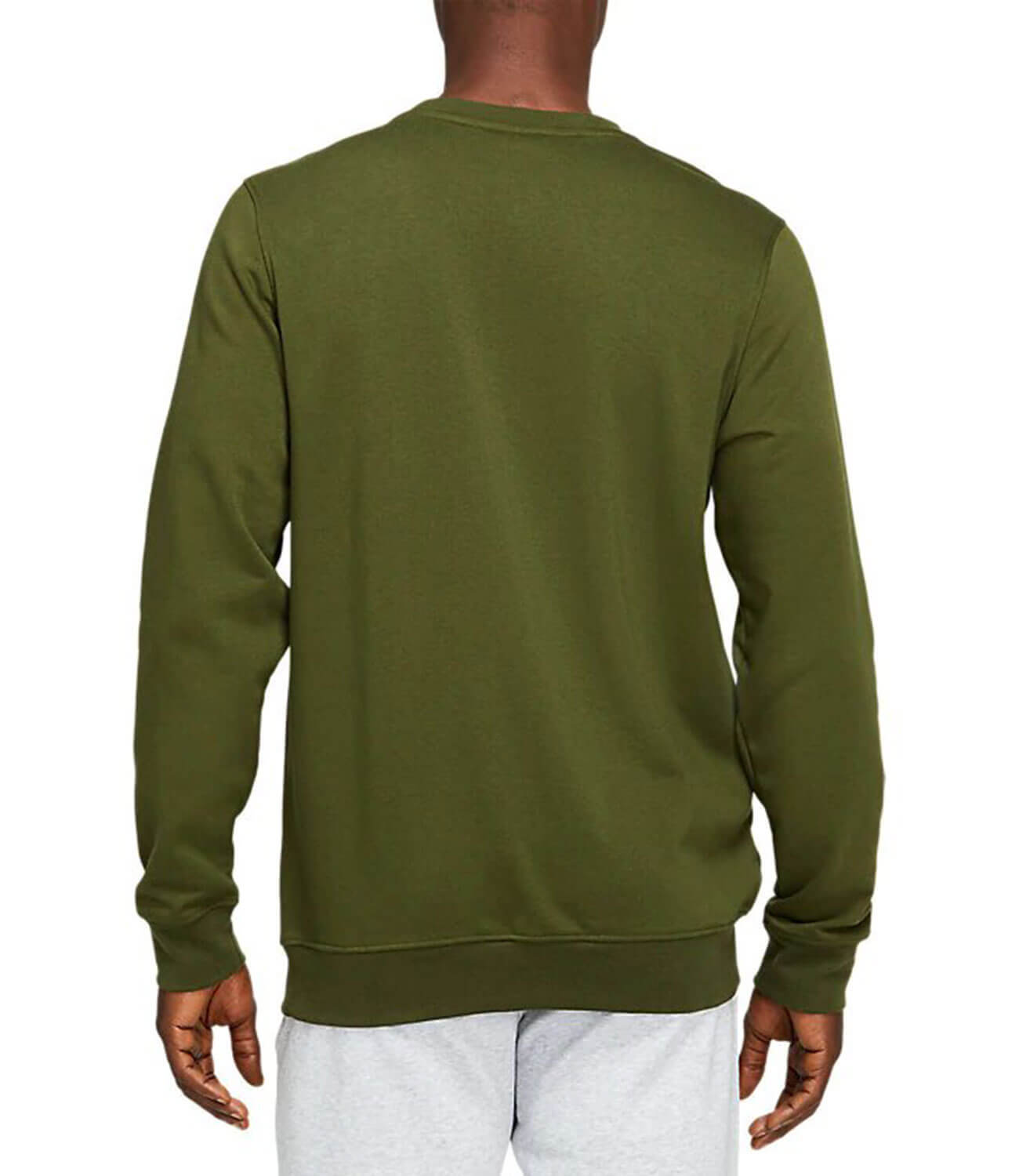 Asics Chest Logo Crew толстовка мужская хаки (Распродажа) - 2