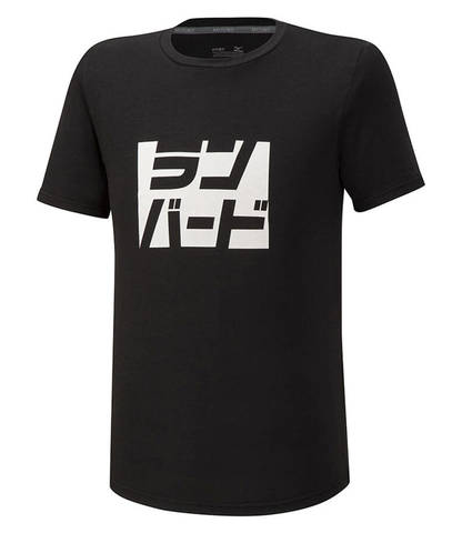 Mizuno Athletic Runbird Tee беговая футболка мужская черная