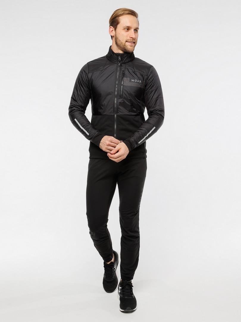 Мужской тренировочный лыжный костюм Moax Tauri Pro Hybrid Dynamic черный