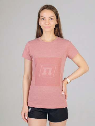 Женская спортивная футболка Noname Logo розовая